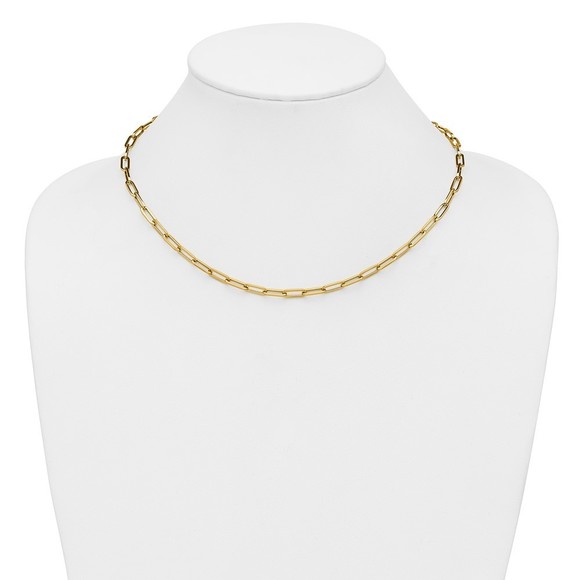 14k Yellow Gold Polished Fancy Link Necklace